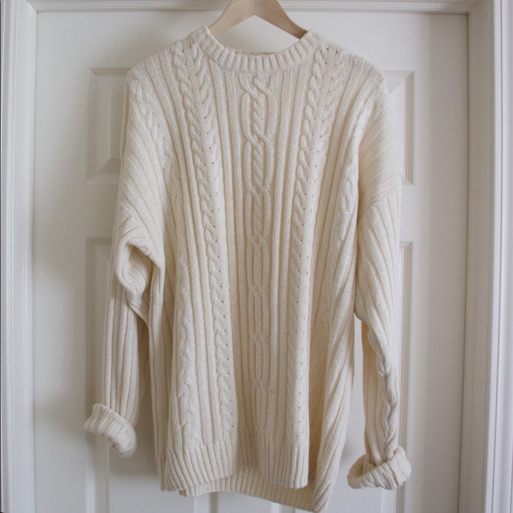 Oversized knit sweater